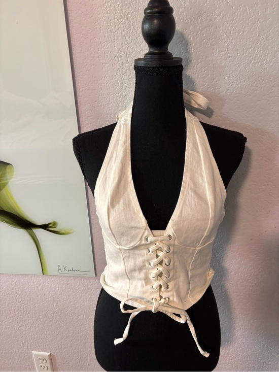 SHEIN Tops - SHEIN white crop top shirt size small